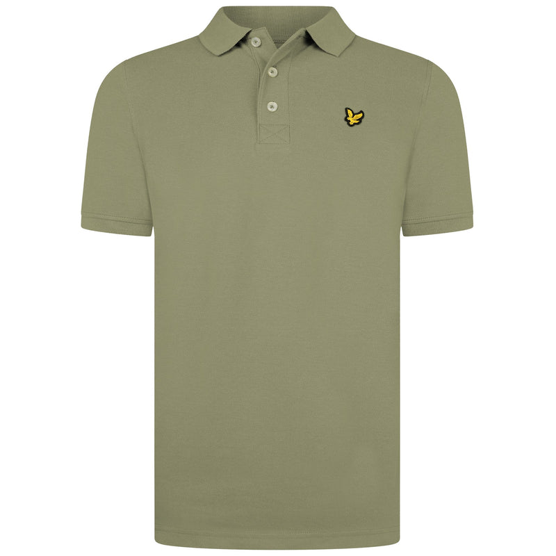 Jongens CLASSIC POLO SHIRT van Lyle & Scott in de kleur Oil Green in maat 170-176.