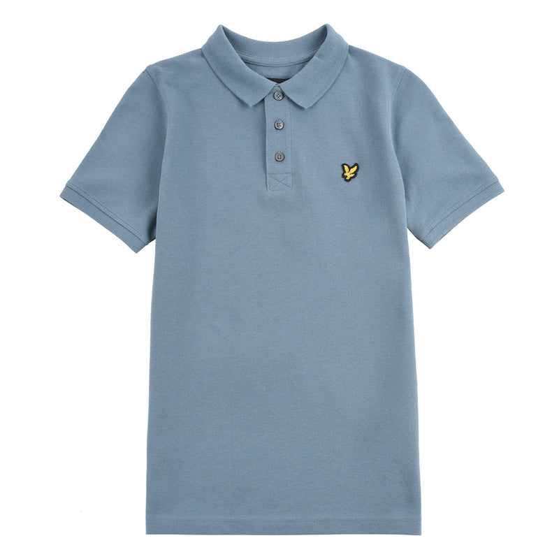 Jongens CLASSIC POLO SHIRT van Lyle & Scott in de kleur Bluestone in maat 170-176.