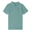 Jongens Classic Polo Shirt Oil Blue van Lyle & Scott in de kleur Oil Blue in maat 170-176.