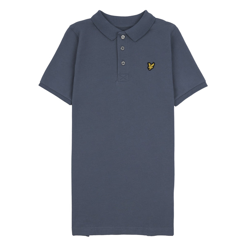 Jongens Classic Polo Shirt China Blue van Lyle & Scott in de kleur China Blue in maat 170-176.