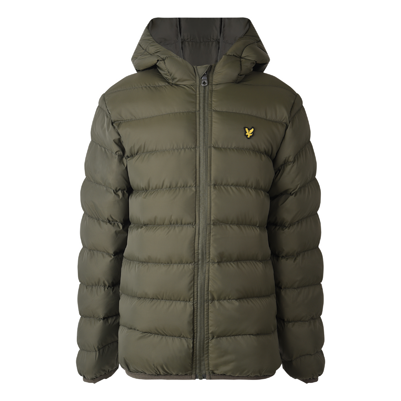 Jongens Puffa Jacket Grape Leaf van Lyle & Scott in de kleur Grape Leaf in maat 170-176.