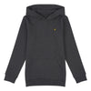 Jongens Classic OTH Hoody Fleece Charcoal Grey Marl van Lyle & Scott in de kleur Charcoal Grey Marl in maat 170-176.