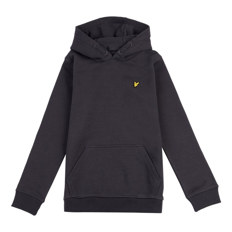Jongens Classic OTH Hoody Fleece Phantom van Lyle & Scott in de kleur Phantom in maat 170-176.