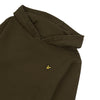 Jongens Classic OTH Hoody Fleece Dark Olive van Lyle & Scott in de kleur Dark Olive in maat 170-176.