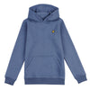 Jongens Classic OTH Hoody Fleece China Blue van Lyle & Scott in de kleur China Blue in maat 170-176.