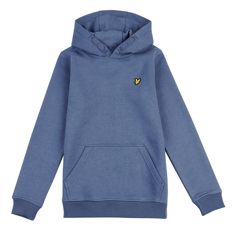 Jongens Classic OTH Hoody Fleece China Blue van Lyle & Scott in de kleur China Blue in maat 170-176.