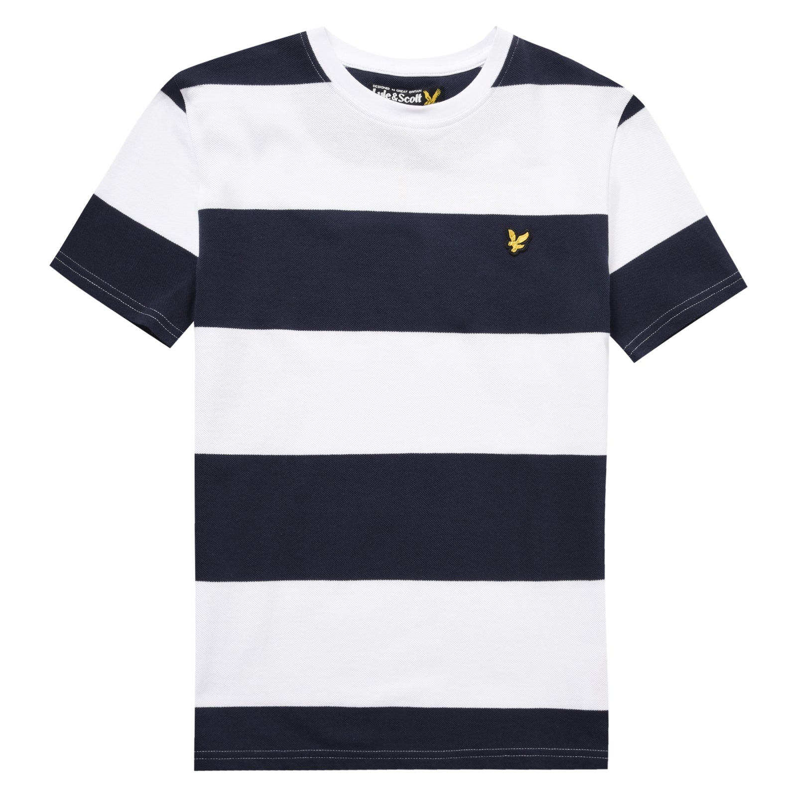 Lyle & Scott Wide Stripe T-Shirt Bright White