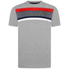 Jongens Centre Stripe T-Shirt Vintage Grey Heather van Lyle & Scott in de kleur Vintage Grey Heather in maat 170-176.