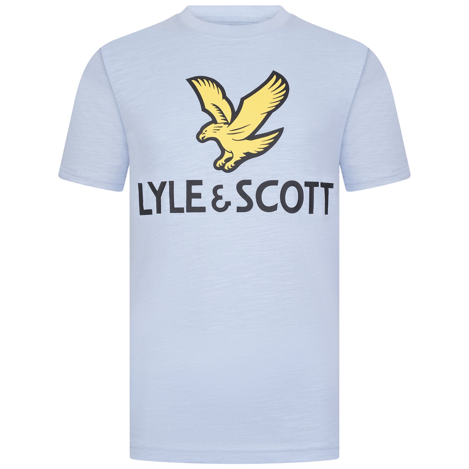 Lyle & Scott SS Lyle Eagle Slub Logo T-Shirt Chambray Blue