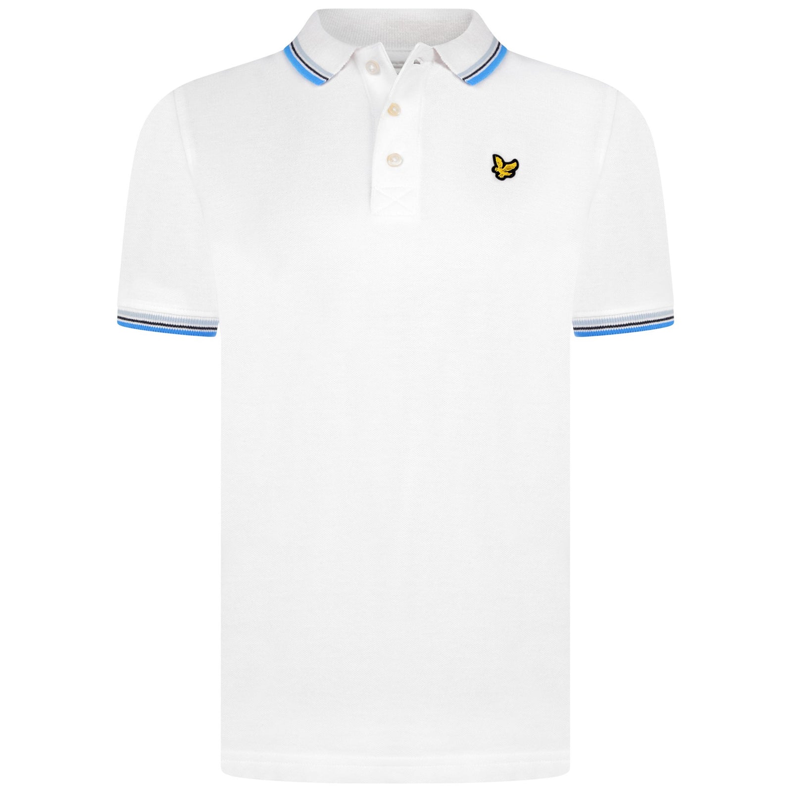 Lyle & Scott Tipped Polo Shirt Bright White