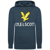 Jongens Lyle Eagle Logo LB OTH Hoodie Orion Blue van Lyle & Scott in de kleur Orion Blue in maat 170-176.
