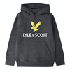 Jongens Lyle Eagle Logo LB OTH Hoodie Charcoal Grey Marl  van Lyle & Scott in de kleur Charcoal Grey in maat 170-176.
