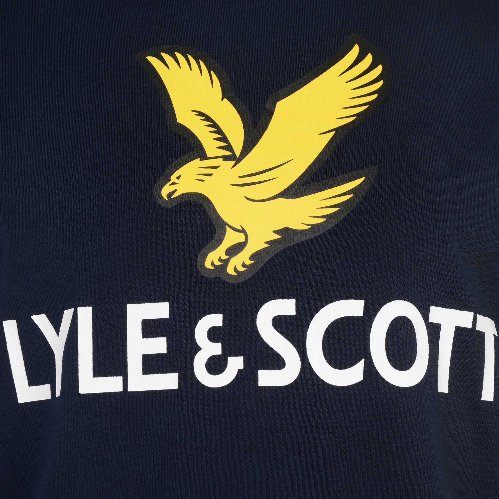 Jongens SS Lyle Eagle Logo T-Shirt Navy Blazer van Lyle & Scott in de kleur Navy Blazer in maat 170-176.