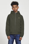 Jongens SOFT SHELL JACKET van Lyle & Scott in de kleur Grape Leaf in maat 170-176.