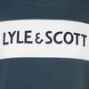 Jongens Lyle Panel BB Crew Orion Blue van Lyle & Scott in de kleur Orion Blue in maat 170-176.