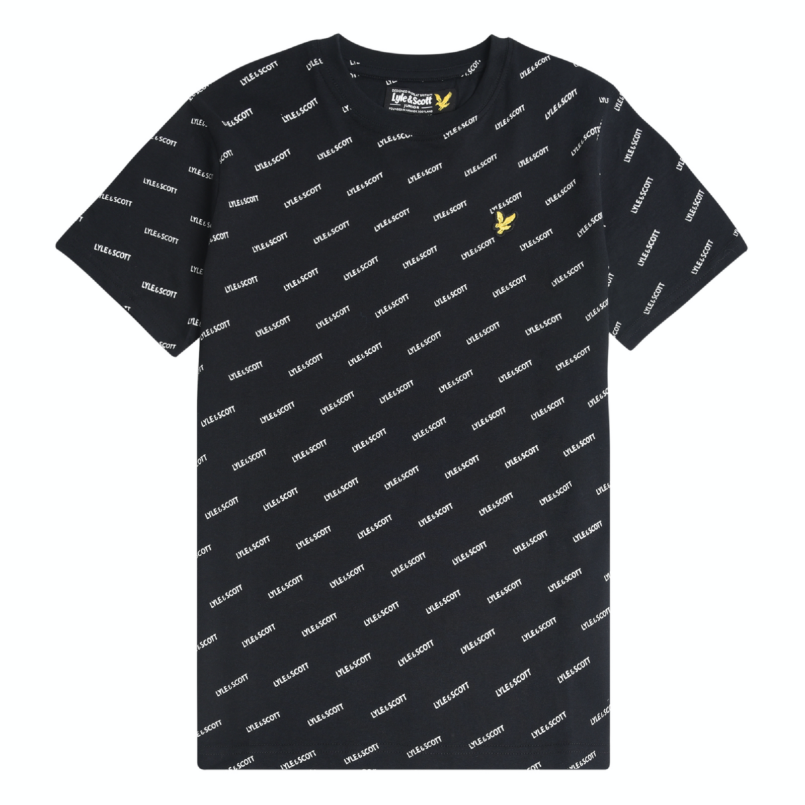 Lyle & Scott Lyle AOP Tee Black
