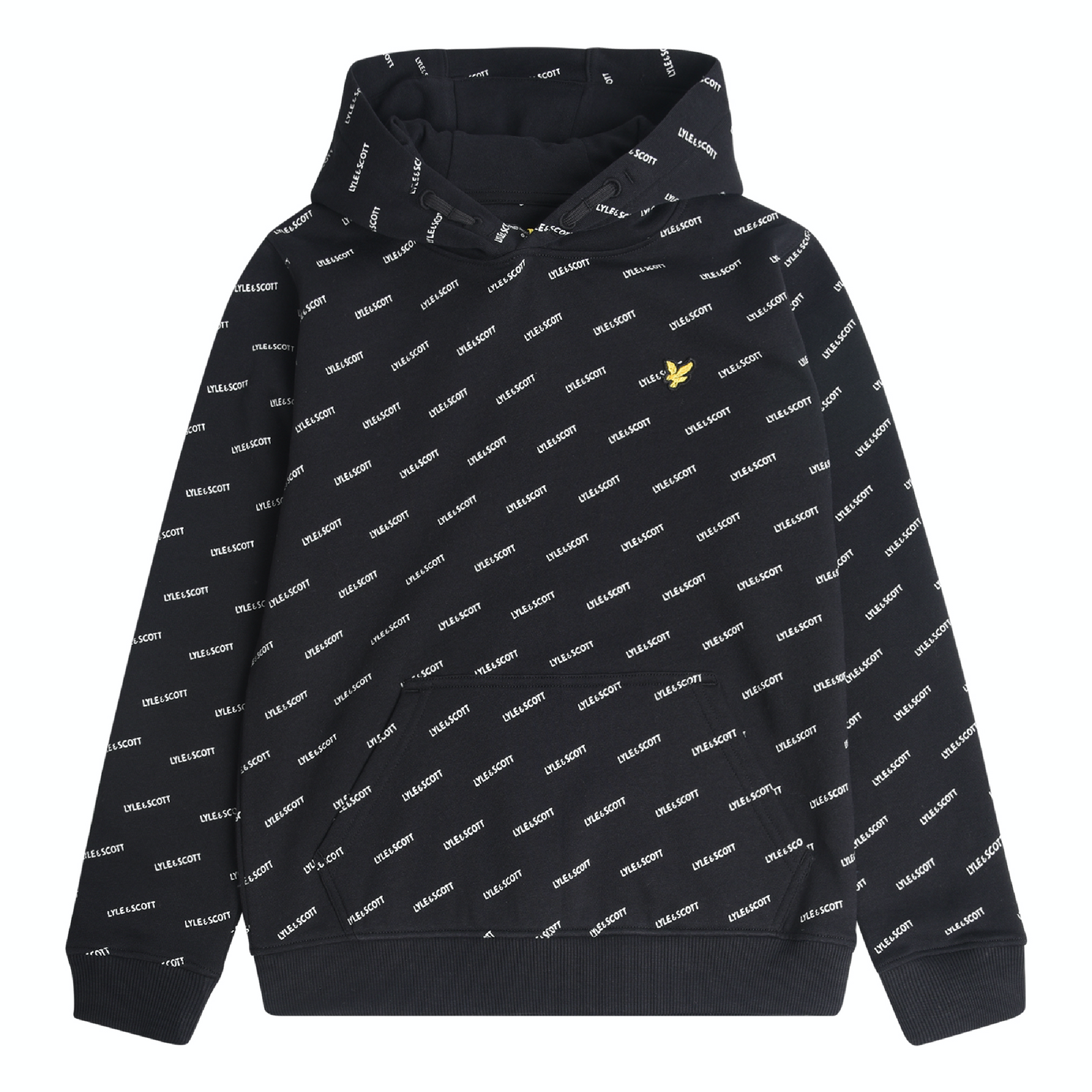Lyle & Scott Lyle AOP OTH BB Hoodie Black