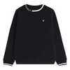 Jongens Branded Ringer BB Sweatshirt Black van Lyle & Scott in de kleur Black in maat 170-176.