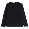 Jongens Branded Ringer BB Sweatshirt Black van Lyle & Scott in de kleur Black in maat 170-176.