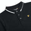 Jongens Branded Collar Polo Black van Lyle & Scott in de kleur Black in maat 170-176.