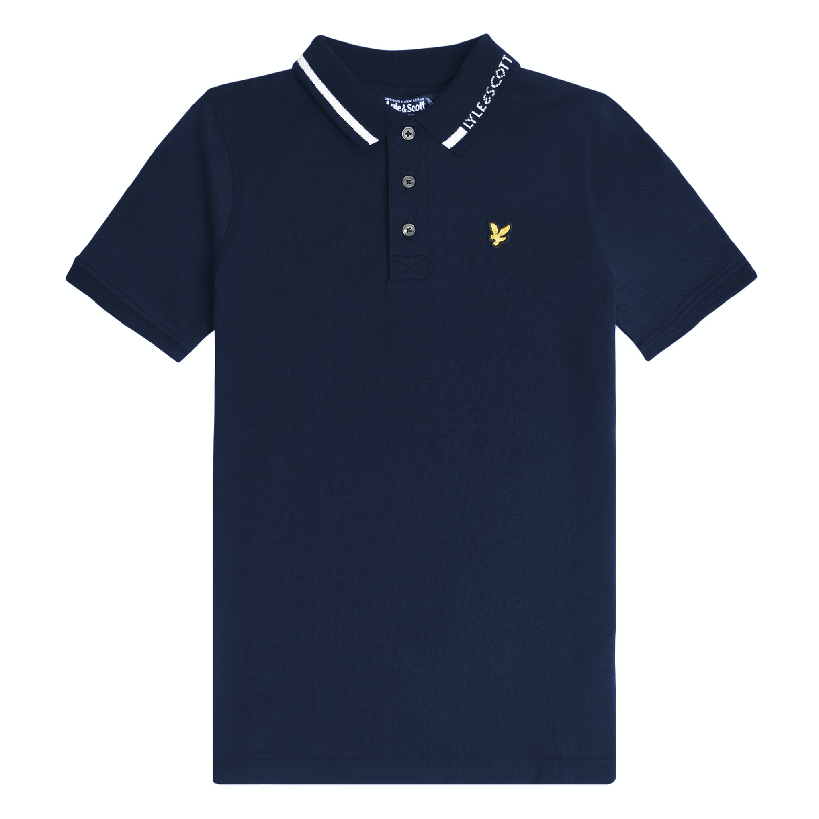 Lyle & Scott Branded Collar Polo Navy Blazer