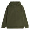Jongens 1/4 Zip Sport Hoodie Grape Leaf van Lyle & Scott in de kleur Grape Leaf in maat 170-176.