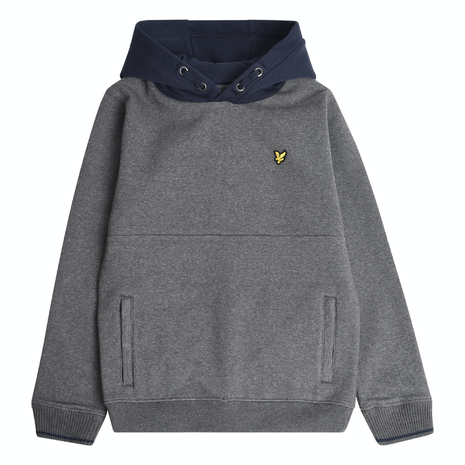 Lyle & Scott Contrast BB OTH Hoodie Charcoal Grey Marl
