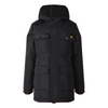 Jongens Heavyweight Pocket Longline Puffer Black van Lyle & Scott in de kleur Black in maat 170-176.