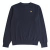Jongens Crew Neck Cotton Merino Mix Jumper Navy Blazer van Lyle & Scott in de kleur Navy Blazer in maat 170-176.