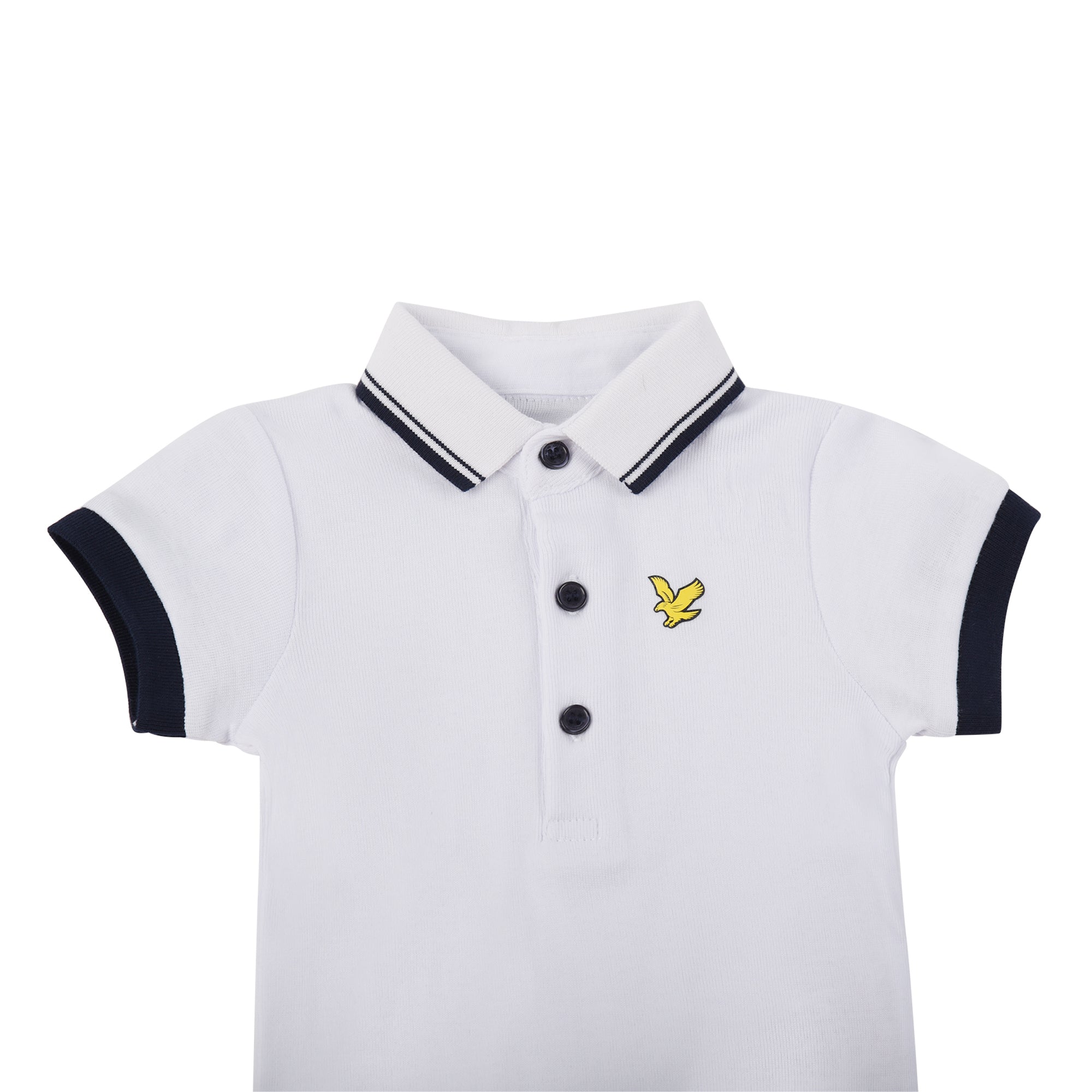 Lyle &amp; Scott TIPPED POLO ROMPER BOXED