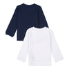 Jongens Lyle 2 Pack LS Tee van Lyle & Scott in de kleur Navy Blazer in maat 98.