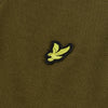 Jongens Heavyweight Soft Touch Finish Polo Dark Olive van Lyle & Scott in de kleur Dark Olive in maat 170-176.
