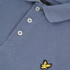 Jongens Heavyweight Soft Touch Finish Polo China Blue van Lyle & Scott in de kleur China Blue in maat 170-176.