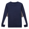 Lyle & Scott Sleeve Cut and Sew BB Crew Navy Blazer