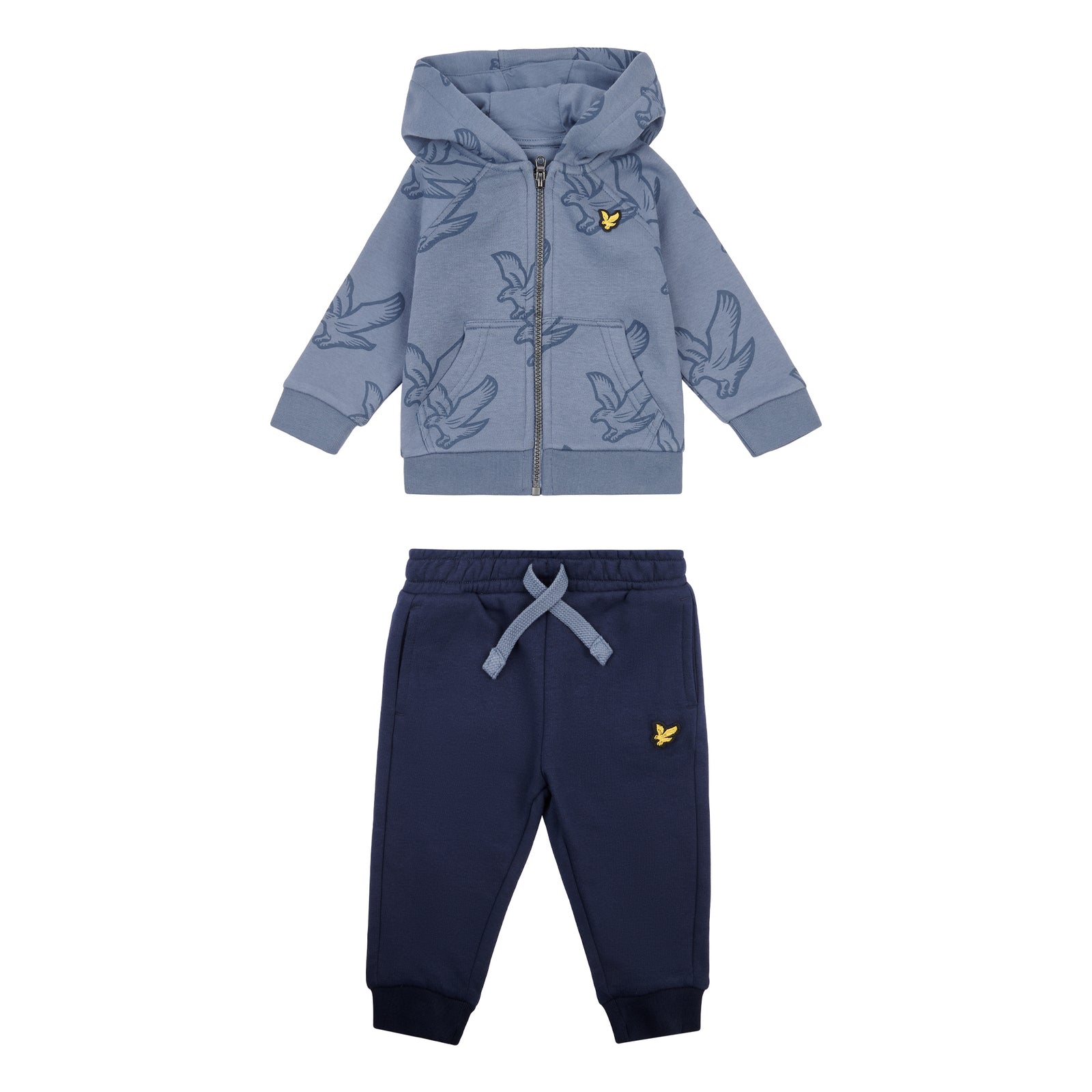 Lyle & Scott AOP Zip Thru & BB Jog Set Navy Blazer