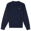 Jongens Cotton Crew Neck Jumper Navy Blazer van  in de kleur Navy Blazer in maat 170-176.