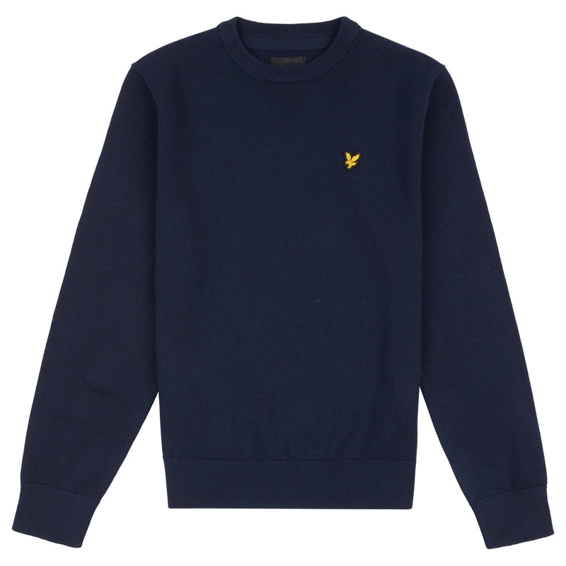 Jongens Cotton Crew Neck Jumper Navy Blazer van  in de kleur Navy Blazer in maat 170-176.