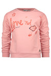 Meisjes Sweater With Chest Aw van Moodstreet in de kleur Light pink in maat 86/92.