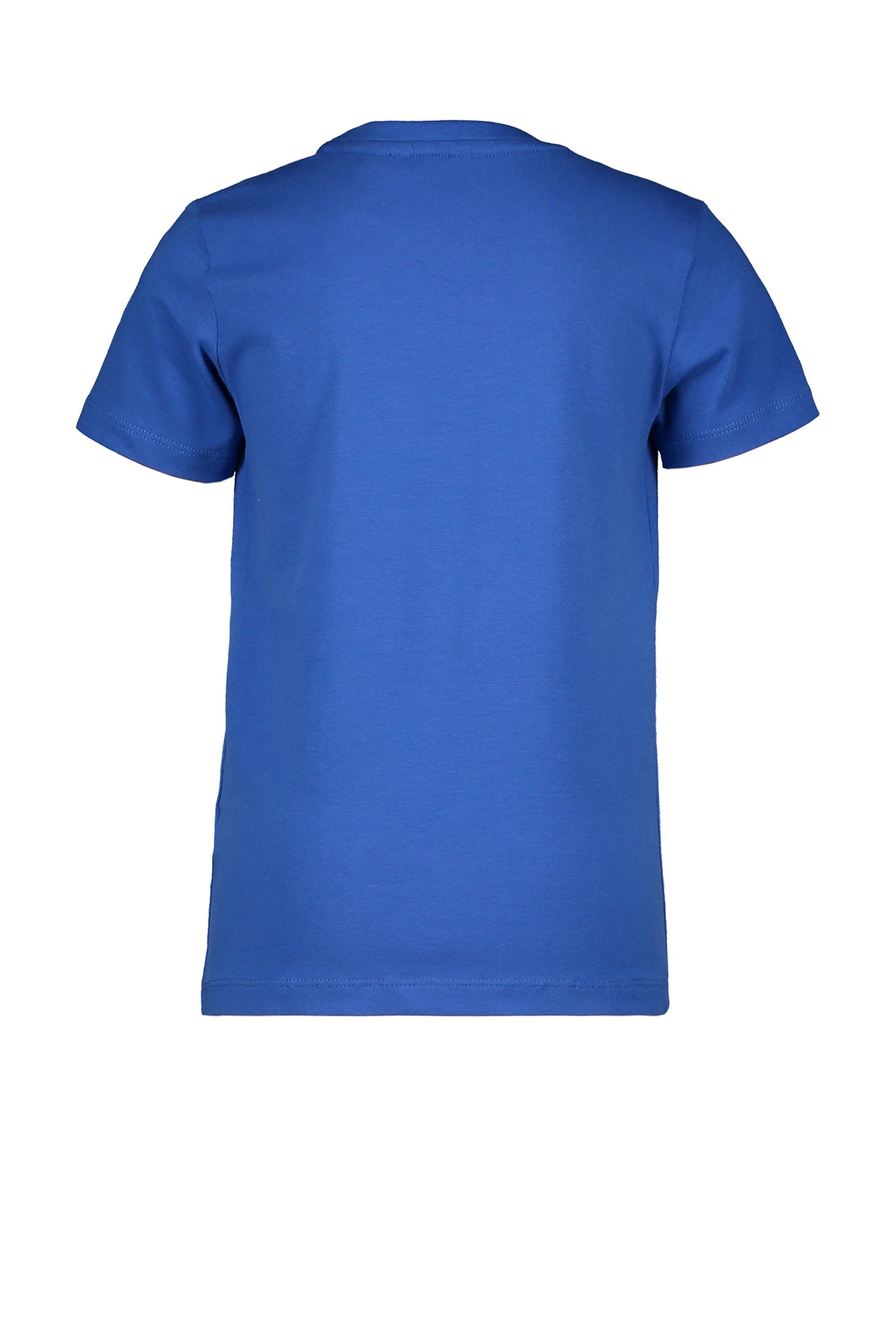 Jongens T-Shirt Chestprint van Moodstreet in de kleur Sporty Blue in maat 122/128.