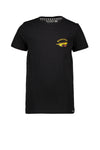 Jongens T-Shirt Chest&Back Print van Moodstreet in de kleur Black in maat 122/128.