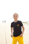 Jongens T-Shirt Chest&Back Print van Moodstreet in de kleur Black in maat 122/128.