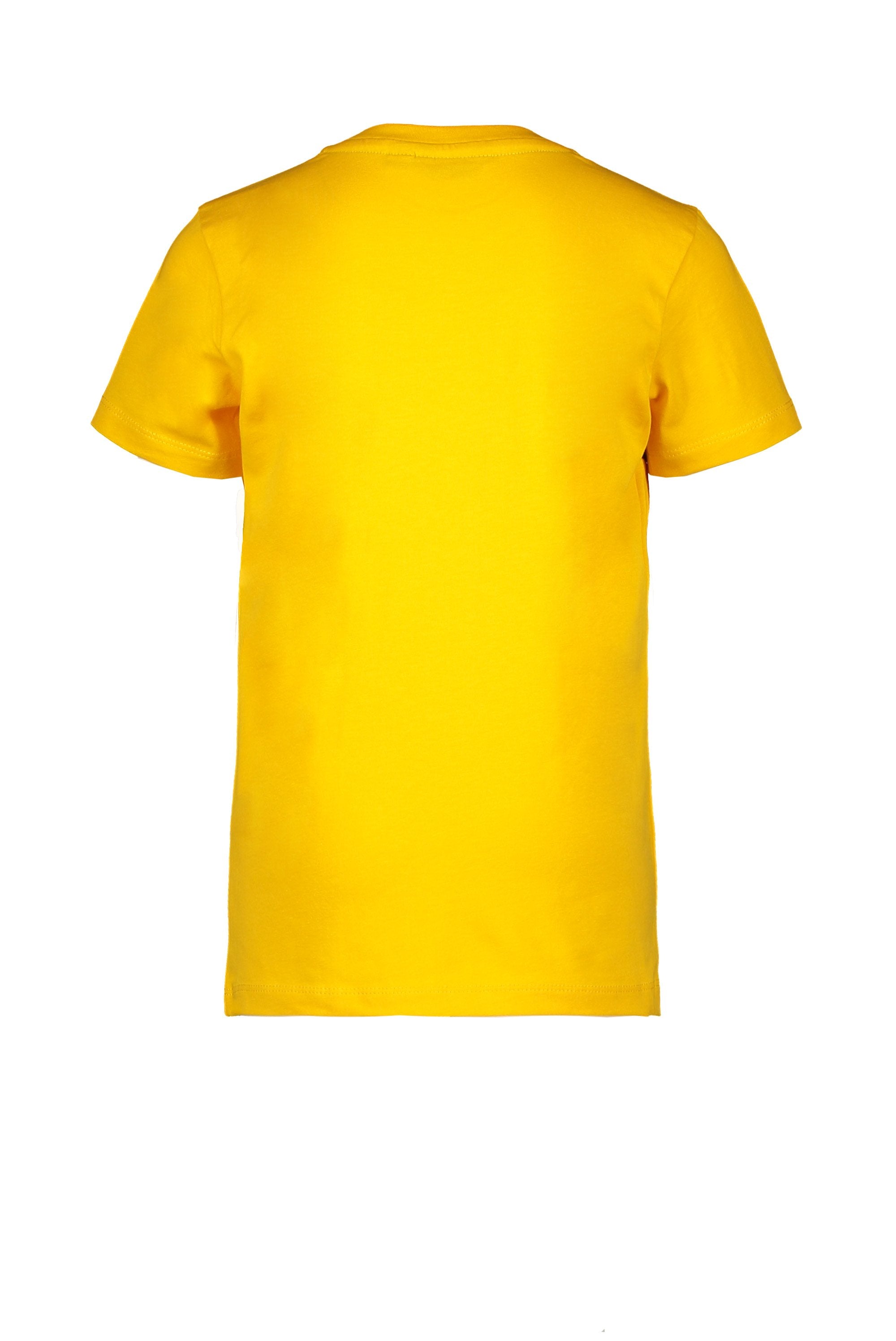 Jongens T-Shirt Contrast Stroke van Moodstreet in de kleur Dark Yellow in maat 122/128.