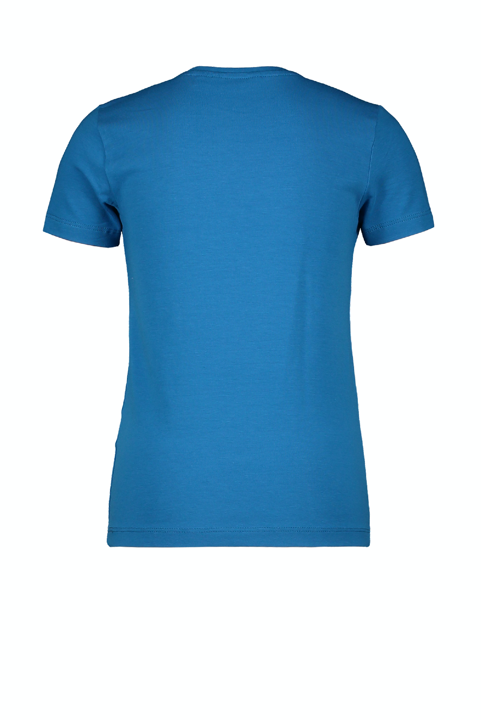 Meisjes MT t-shirt chestprint van Moodstreet in de kleur Blue in maat 134, 140.