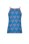 Meisjes MT tanktop AOP palmtree van Moodstreet in de kleur Blue in maat 98, 104.