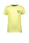 Jongens MT t-shirt chest&back print van Moodstreet in de kleur lime in maat 122, 128.