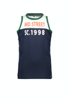 Jongens MT t-shirt sleeveless van Moodstreet in de kleur Navy in maat 98, 104.