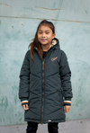 Meisjes Moodstreet Jacket Long van Moodstreet in de kleur Groen in maat 146-152.