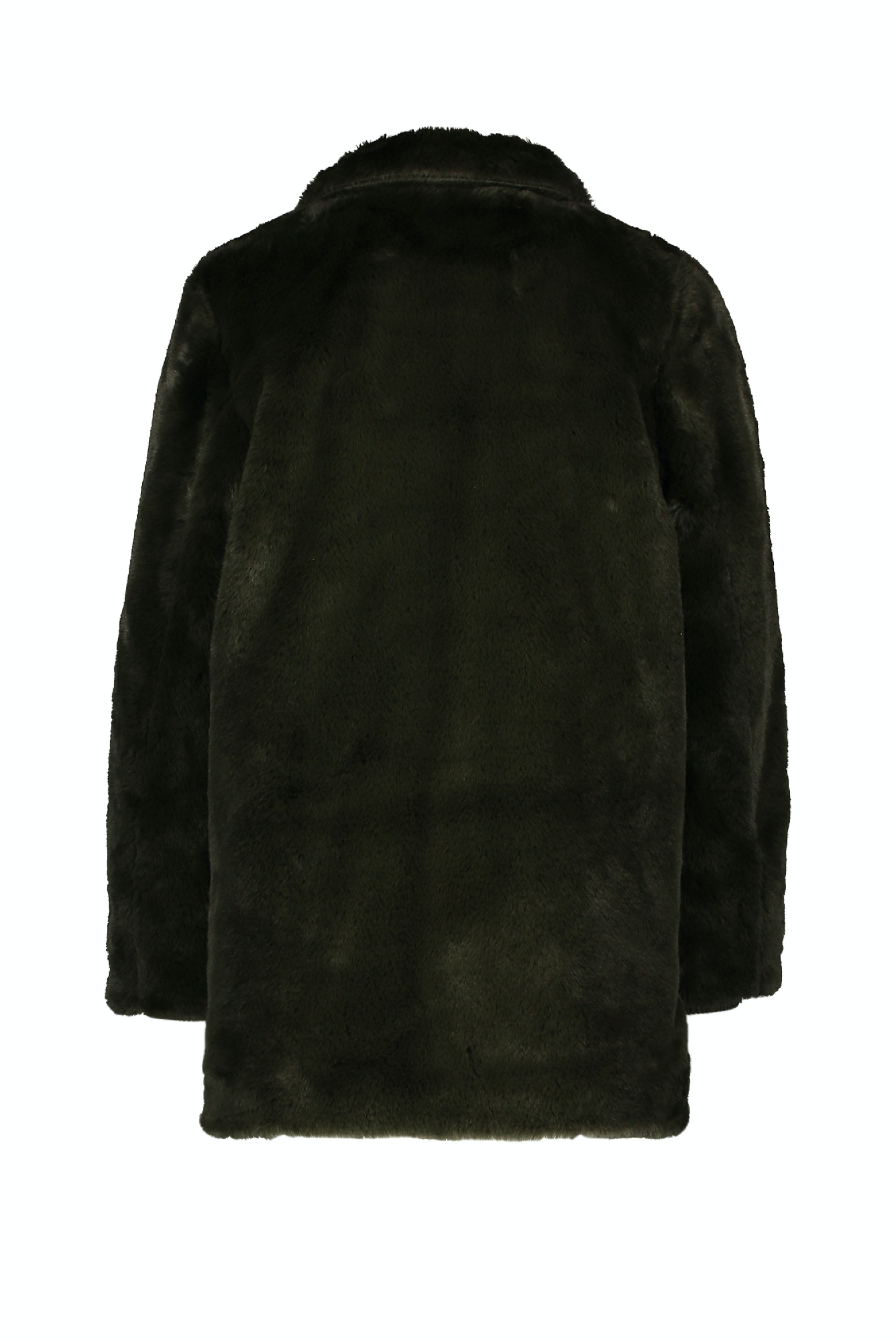 Meisjes Moodstreet Fake Fur Coat van Moodstreet in de kleur Beige in maat 146-152.