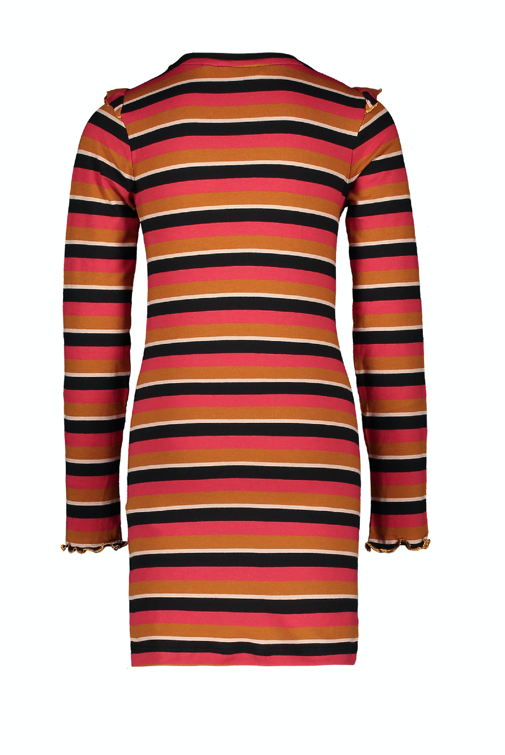Moodstreet MT striped dress frills