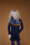 Moodstreet MT sweat dress fake fur top